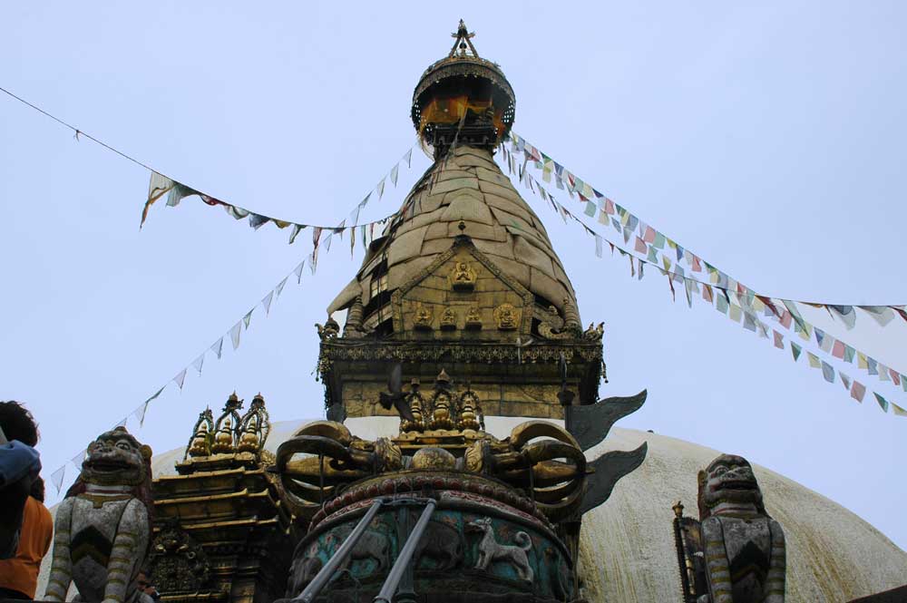 14 - Nepal - Kathmandu, stupa de Svayambhu Mahachaitya